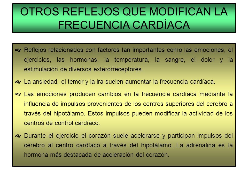 porque la frecuencia cardiaca baja
